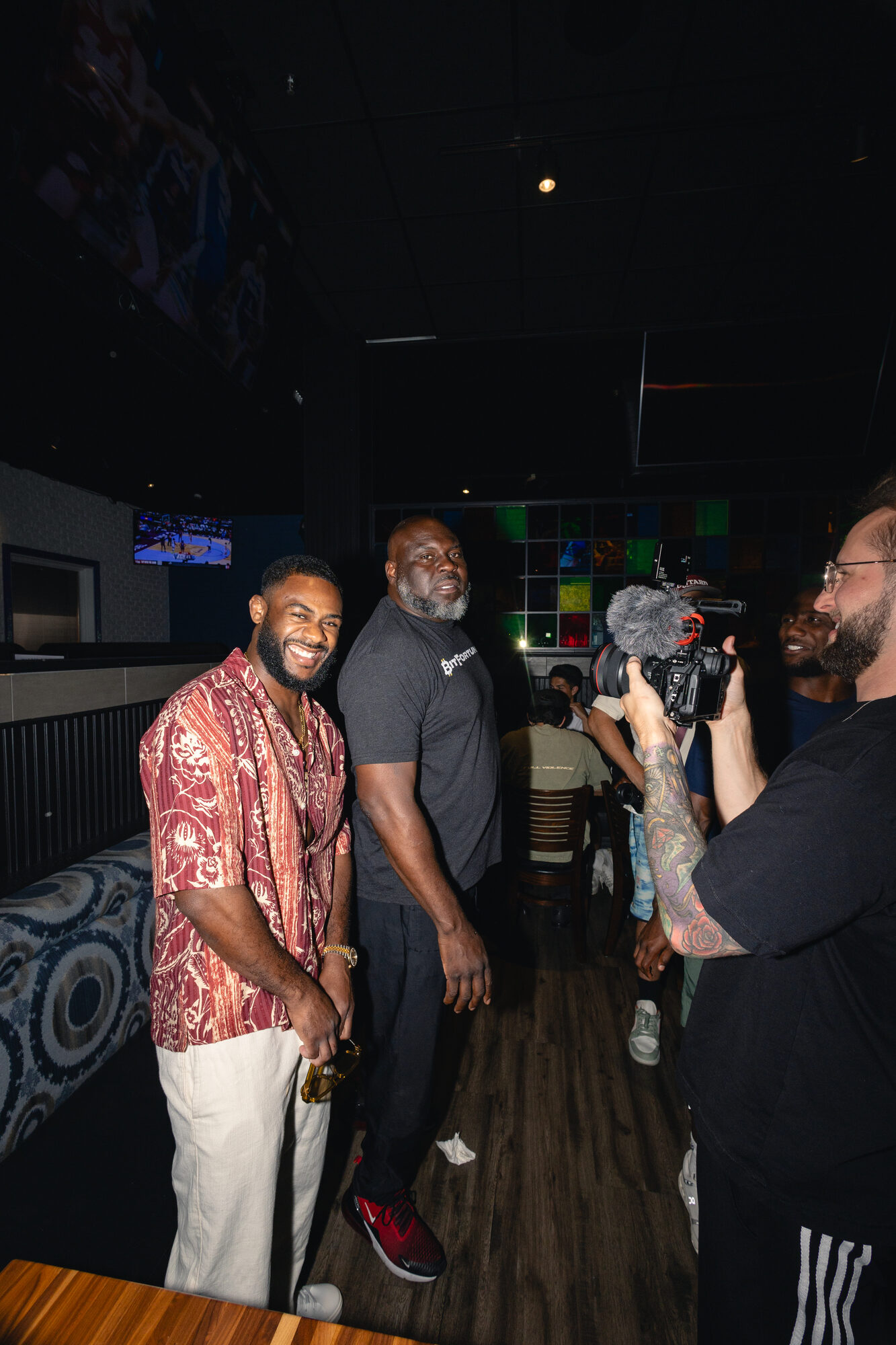 Event coverage at a fight week gathering